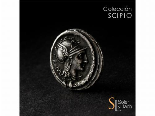 REPÚBLICA ROMANA. Denario. 113-112 a.C. MANLIA. L. Manlius T