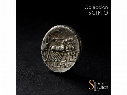 REPÚBLICA ROMANA. Denario. 82 a.C. MANLIA. L. Manlius Torqua