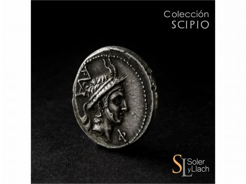 REPÚBLICA ROMANA. Denario. 113-112 a.C. MARCIA. L. Marcius P