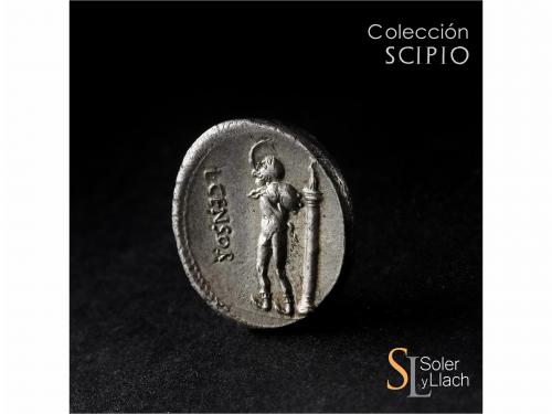 REPÚBLICA ROMANA. Denario. 88 a.C. MARCIA. L. Marcius Censor