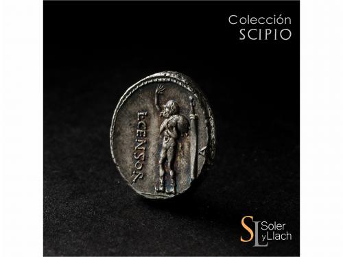 REPÚBLICA ROMANA. Denario. 88 a.C. MARCIA. L. Marcius Censor