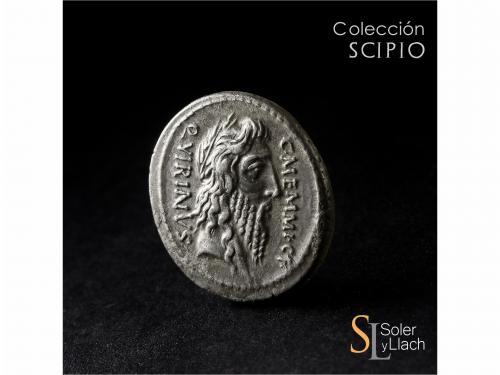 REPÚBLICA ROMANA. Denario. 56 a.C. MEMMIA. C. Memmius C.f. A