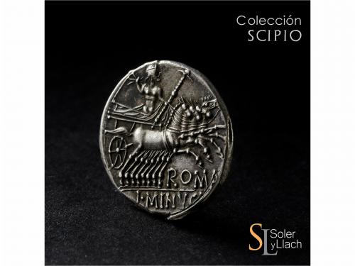 REPÚBLICA ROMANA. Denario. 133 a.C. MINUCIA. L. Minucius The