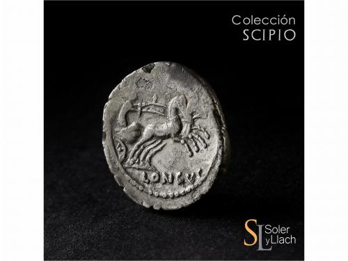 REPÚBLICA ROMANA. Denario. 42 a.C. MUSSIDIA. L. Mussidius Lo