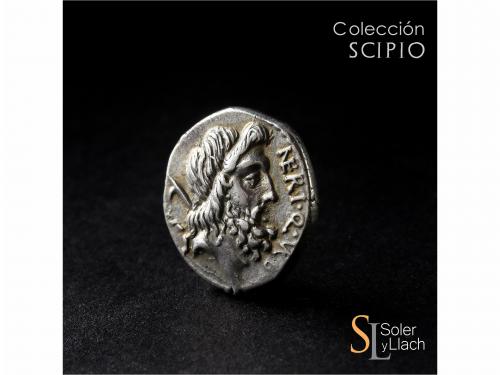 REPÚBLICA ROMANA. Denario. 49 a.C. NERIA. Cn. Nerius, L. Cor