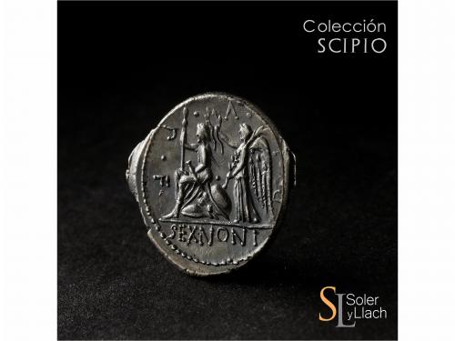 REPÚBLICA ROMANA. Denario. 59 a.C. NONIA. M. Nonius Sufenas.