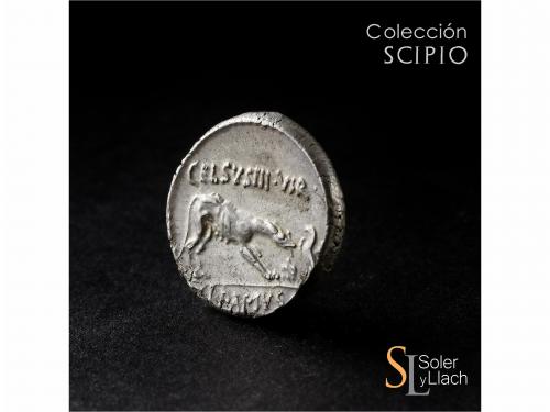 REPÚBLICA ROMANA. Denario. 45 a.C. PAPIA. L. Papius Celsus. 