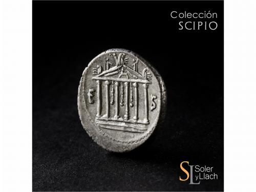 REPÚBLICA ROMANA. Denario. 43 a.C. PETILLIA. Petillus Capito