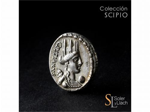 REPÚBLICA ROMANA. Denario. 67 a.C. PLAETORIA. M. Plaetorius 