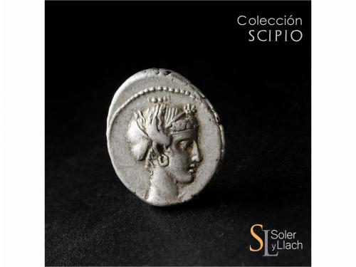 REPÚBLICA ROMANA. Denario. 69 a.C. PLAETORIA. M. Plaetorius 