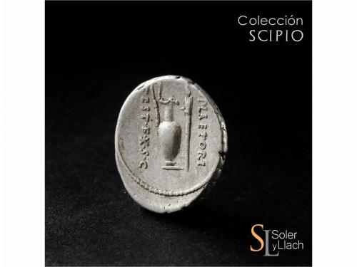 REPÚBLICA ROMANA. Denario. 69 a.C. PLAETORIA. M. Plaetorius 