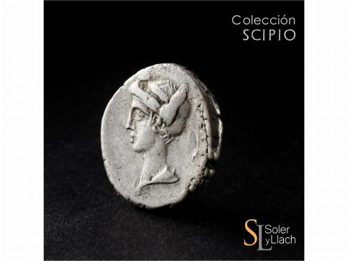 REPÚBLICA ROMANA. Denario. 69 a.C. PLAETORIA. M. Plaetorius 