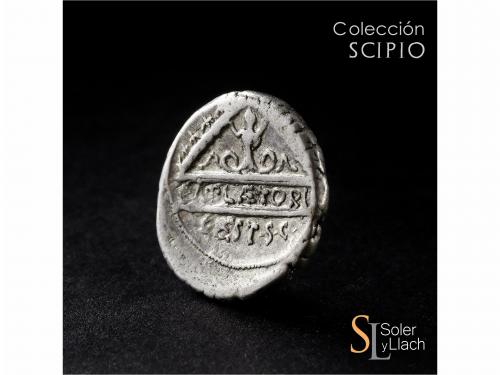 REPÚBLICA ROMANA. Denario. 69 a.C. PLAETORIA. M. Plaetorius 