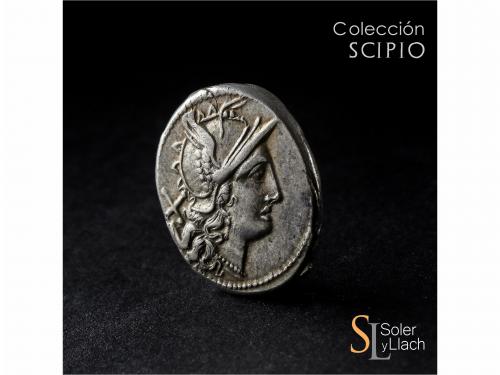 REPÚBLICA ROMANA. Denario. 194-190 a.C. PLAUTIA. L. Plautius