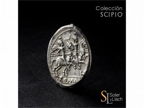 REPÚBLICA ROMANA. Denario. 194-190 a.C. PLAUTIA. L. Plautius