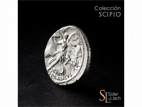 REPÚBLICA ROMANA. Denario. 47 a.C. PLAUTIA. L. Plautius Plan