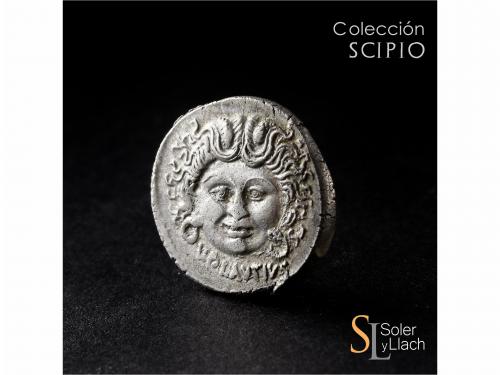 REPÚBLICA ROMANA. Denario. 47 a.C. PLAUTIA. L. Plautius Plan