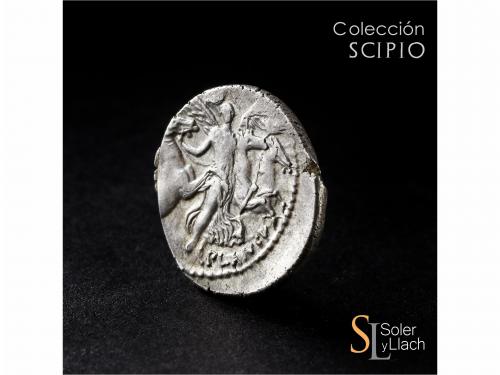 REPÚBLICA ROMANA. Denario. 47 a.C. PLAUTIA. L. Plautius Plan