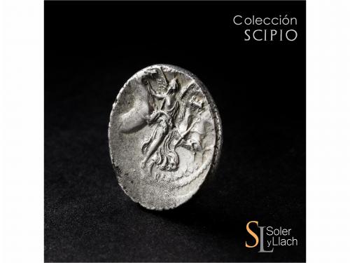 REPÚBLICA ROMANA. Denario. 47 a.C. PLAUTIA. L. Plautius Plan