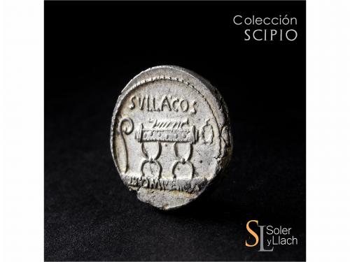 REPÚBLICA ROMANA. Denario. 54 a.C. POMPEIA. Q. Pompeius Rufu