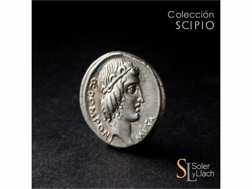 REPÚBLICA ROMANA. Denario. 66 a.C. POMPONIA. Q. Pomponius Mu