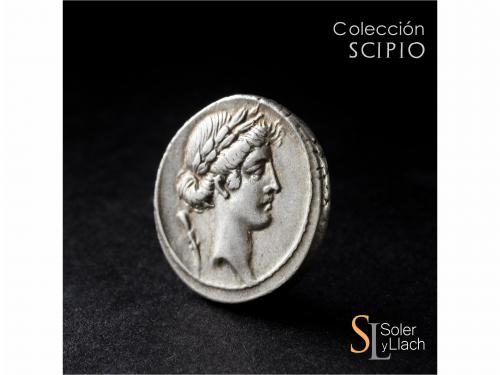 REPÚBLICA ROMANA. Denario. 66 a.C. POMPONIA. Q. Pomponius Mu