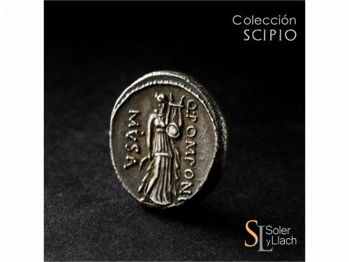 REPÚBLICA ROMANA. Denario. 66 a.C. POMPONIA. Q. Pomponius Mu