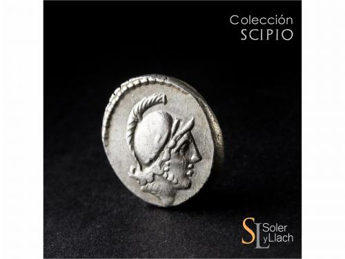 REPÚBLICA ROMANA. Denario. 48 a.C. POSTUMIA. D. Postumius Al