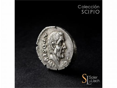 REPÚBLICA ROMANA. Denario. 48 a.C. POSTUMIA. D. Postumius Al