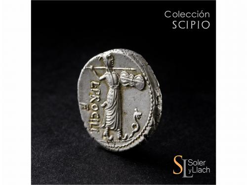 REPÚBLICA ROMANA. Denario. 80 a.C. PROCILIA. L. Procilius f.