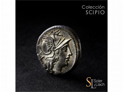 REPÚBLICA ROMANA. Denario. 152 a.C. SAUFEIA. L. Saufeius. An