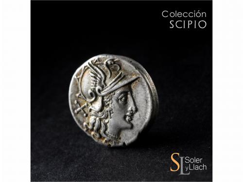 REPÚBLICA ROMANA. Denario. 154 a.C. SCRIBONIA. C. Scribonius