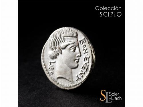 REPÚBLICA ROMANA. Denario. 62 a.C. SCRIBONIA. L. Scribonius 