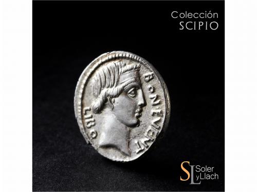 REPÚBLICA ROMANA. Denario. 62 a.C. SCRIBONIA. L. Scribonius 