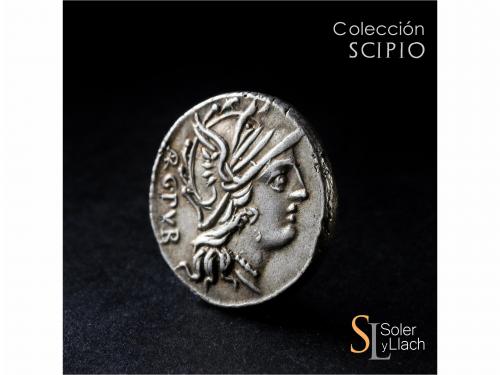 REPÚBLICA ROMANA. Denario. 101 a.C. SENTIA. Lucius Sentius C