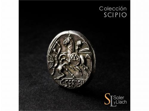 REPÚBLICA ROMANA. Denario. 127 a.C. SERVILIA. Caius Serveili