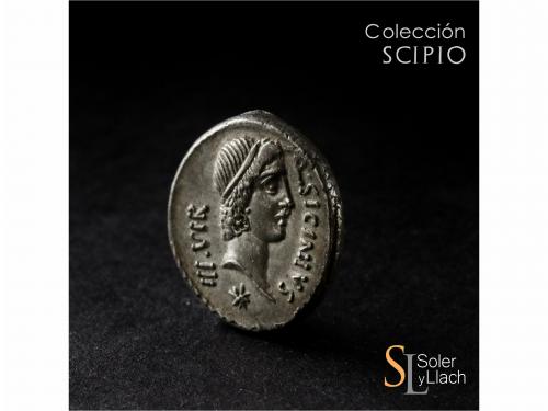 REPÚBLICA ROMANA. Denario. 49 a.C. SICINIA. Q. Sicinius y C.