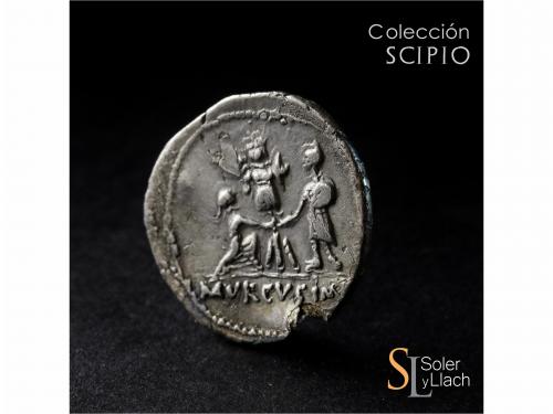 REPÚBLICA ROMANA. Denario. 42-41 a.C. STATIA. L. Staius (Sta