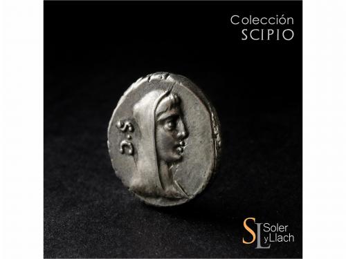 REPÚBLICA ROMANA. Denario. 69 a.C. SULPICIA. P. Sulpicius Ga