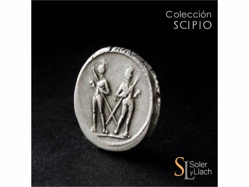 REPÚBLICA ROMANA. Denario. 41 a.C. SULPICIA. L. Servius Sulp