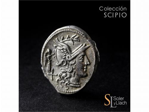 REPÚBLICA ROMANA. Denario. 147 a.C. TERENTIA. C. Terentius L