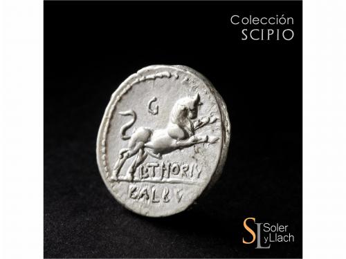 REPÚBLICA ROMANA. Denario. 105 a.C. THORIA. L. Thorius Balbu