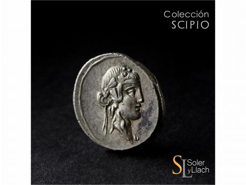 REPÚBLICA ROMANA. Denario. 90 a.C. TITIA. Q. Titius. Anv.: C