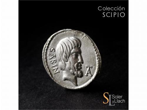 REPÚBLICA ROMANA. Denario. 89 a.C. TITURIA. L. Titurius L.f.