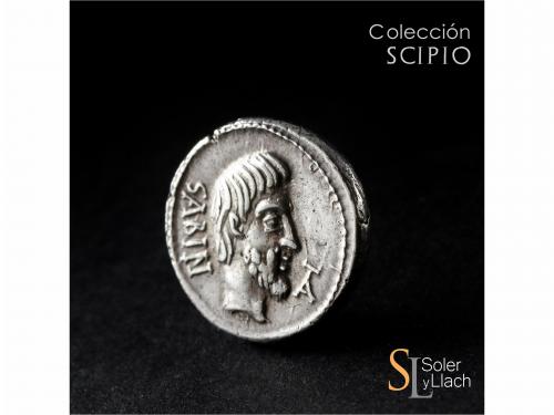 REPÚBLICA ROMANA. Denario. 89 a.C. TITURIA. L. Titurius L.f.