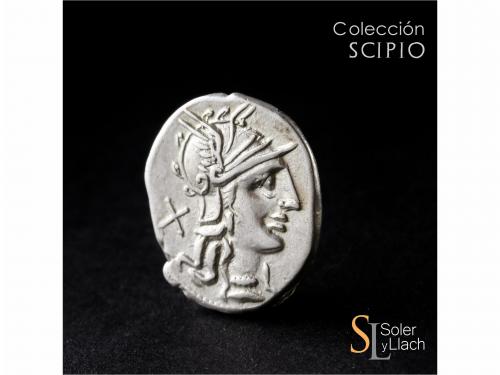 REPÚBLICA ROMANA. Denario. 135 a.C. TREBANIA. L. Trebanius. 