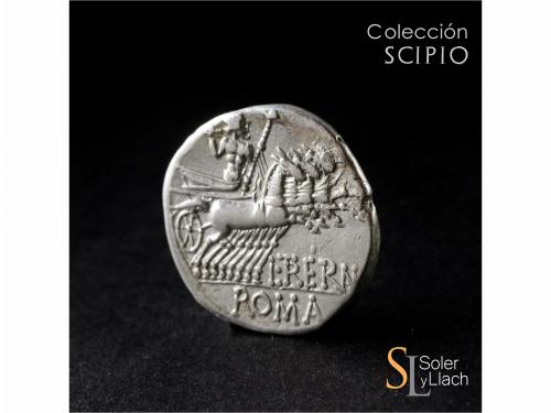 REPÚBLICA ROMANA. Denario. 135 a.C. TREBANIA. L. Trebanius. 