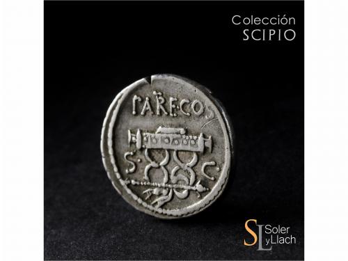 REPÚBLICA ROMANA. Denario. 53 a.C. VALERIA. M. Valerius Mesa