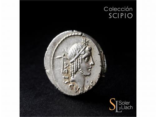 REPÚBLICA ROMANA. Denario. 45 a.C. VALERIA. L. Valerius Acis