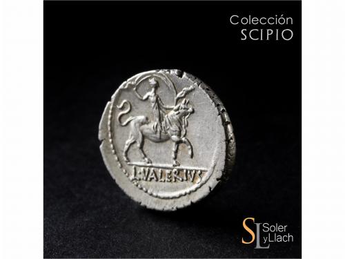 REPÚBLICA ROMANA. Denario. 45 a.C. VALERIA. L. Valerius Acis